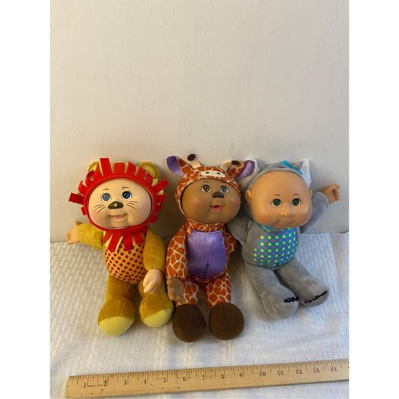 Cabbage Patch Kids Toys 3 Cpk Cabbage Patch Kids Dolls Animal Dolls 1 Lion Giraffe Koala